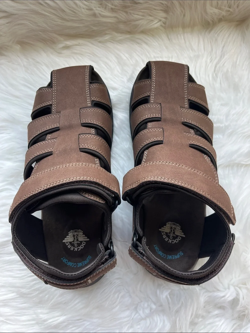 🆕 Dockers Men’s Sandals Byrd Outdoor Sport Fisherman Size 10W Dark Tan